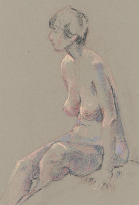 Ann Matthews - 20th Century Pastel, Nude, Pinks and Blues