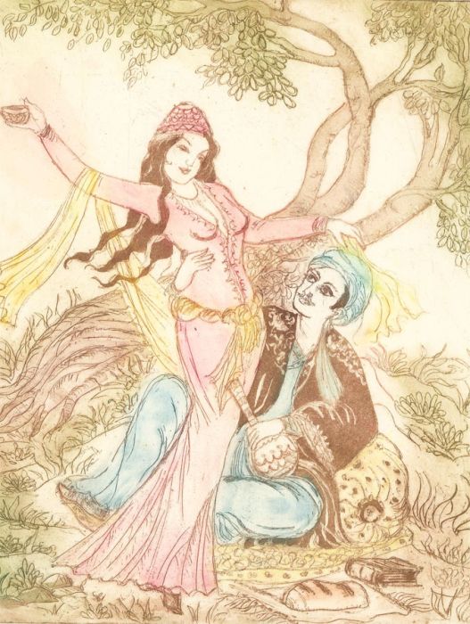 Margaret Estelle Zelda Levinson - 20th Century Etching, And Thou