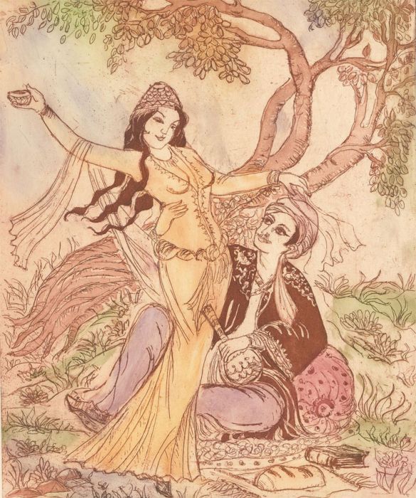 Margaret Estelle Zelda Levinson - 20th Century Etching, And Thou