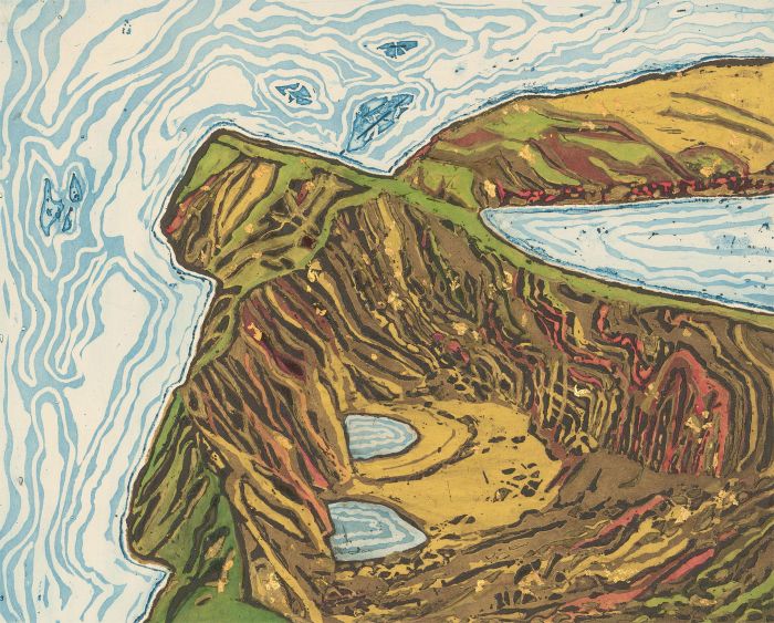 Margaret Estelle Zelda Levinson - 20th Century Aquatint, Rock Formations