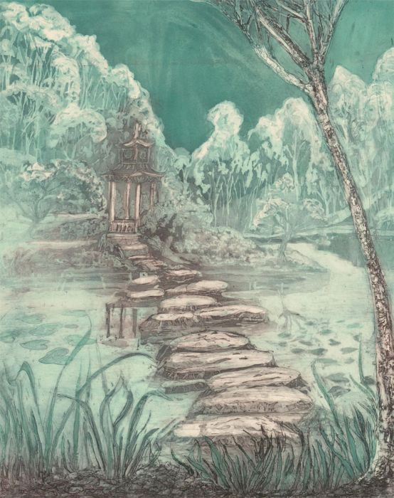 Margaret Estelle Zelda Levinson - 20th Century Aquatint, Rising Mist