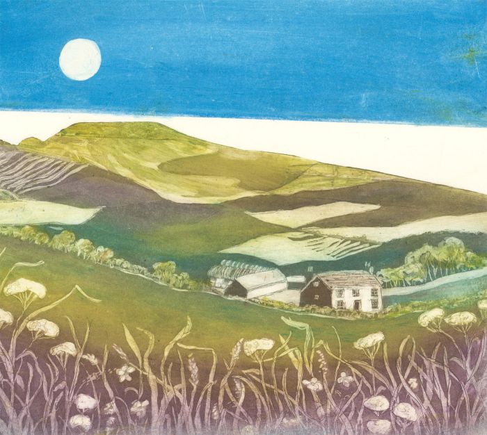 Margaret Estelle Zelda Levinson - 20th Century Etching, Mountain Landscape