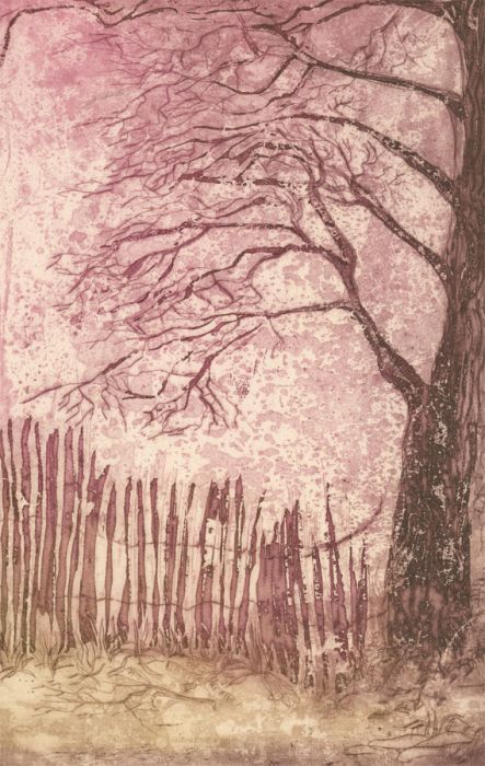 Margaret Estelle Zelda Levinson - 20th Century Etching, The Cherry Orchard