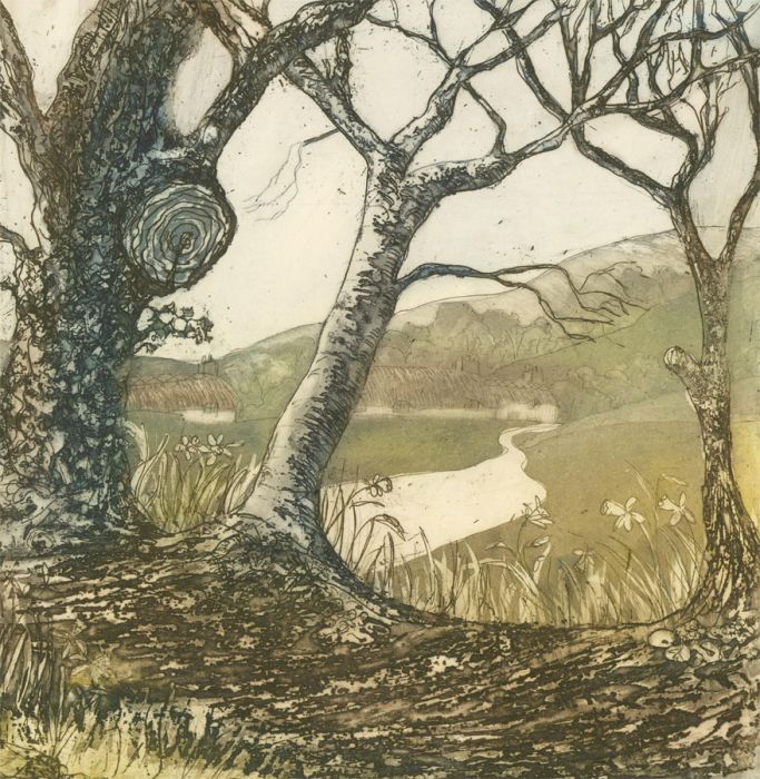Margaret Estelle Zelda Levinson - 20th Century Etching, Country Path