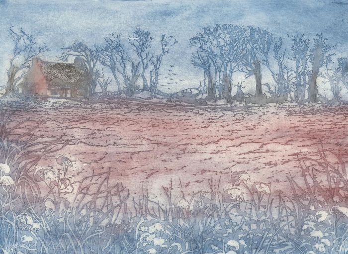 Margaret Estelle Zelda Levinson - 20th Century Aquatint, Dorset Farm