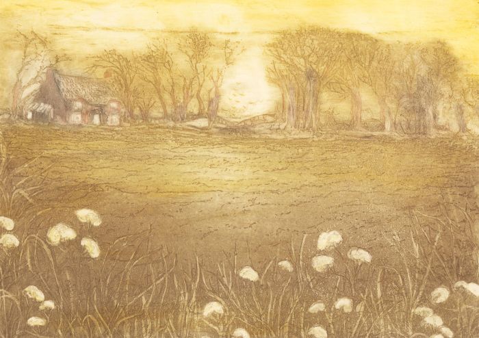 Margaret Estelle Zelda Levinson - 20th Century Aquatint, Golden Evening