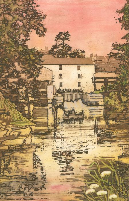 Margaret Estelle Zelda Levinson - 20th Century Etching, Sunrise Landscape Study