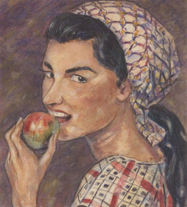 Henry E. Foster (1921-2010) - 1974 Watercolour, The Italian Girl