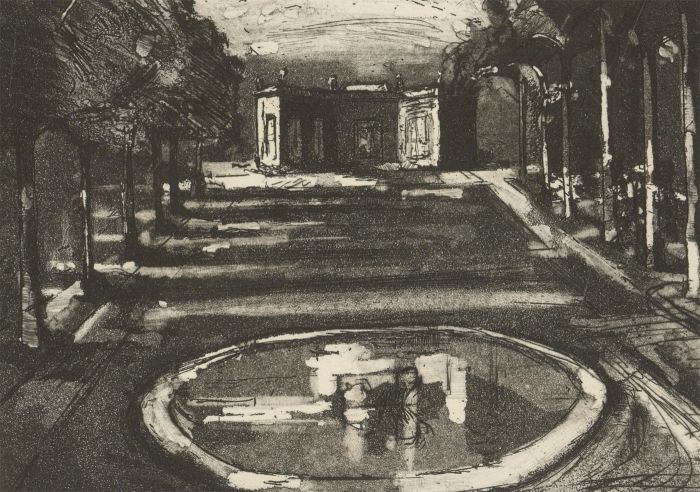 John King - Contemporary Etching, The Petit Trianon