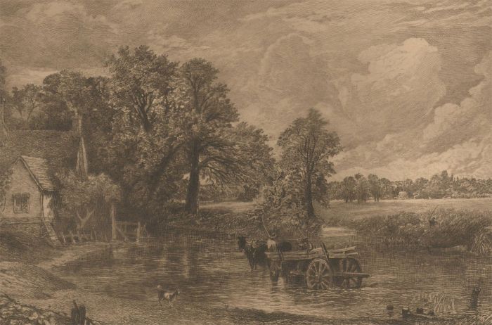 After John Constable (1776-1837) - Late 19th Century Etching, The Hay Wain