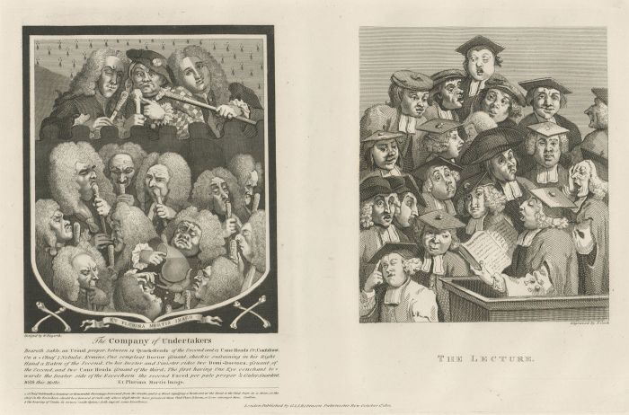 Thomas Cook after Hogarth - 1801 Engraving, The Company of Undertakers