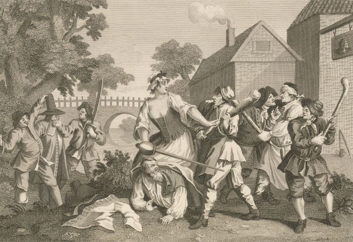 Thomas Cook after Hogarth - 1802 Engraving, Hudibras: Plates 5 & 6