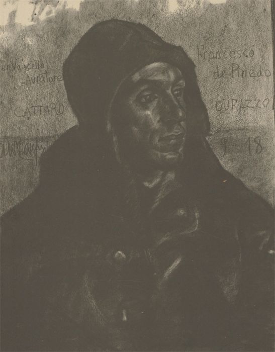 Aldo Carpi (1886-1973) - Mid 20th Century Lithograph, Francesco de Pinedo
