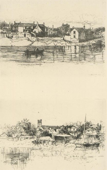 W. Roberts - Early 20th Century Etched Plate, Chepstow on the Wye
