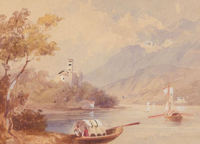 Two Late 19th Century Watercolours - Boat Studeis