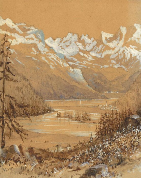 Early 20th Century Watercolour - Alpine Landscape