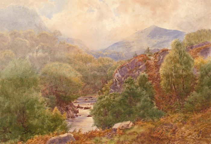 James Whaite (fl. 1881-1916) - Late 19th Century Watercolour, Highland Scene