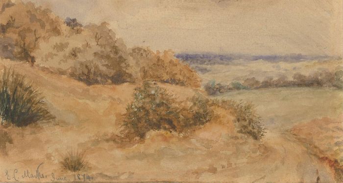E.C. Marks - 1874 Late 19th Century Watercolour, Hampstead Heath