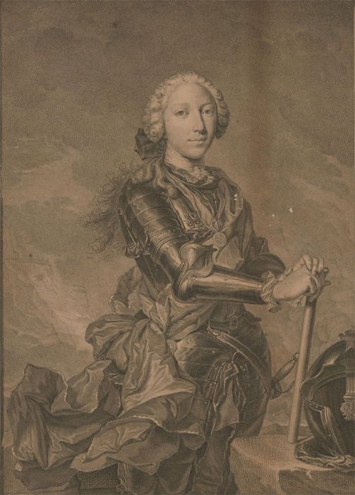Jean Dualle (1703-1763) - 18thC Engraving Prince Hnery Benedict Stuart