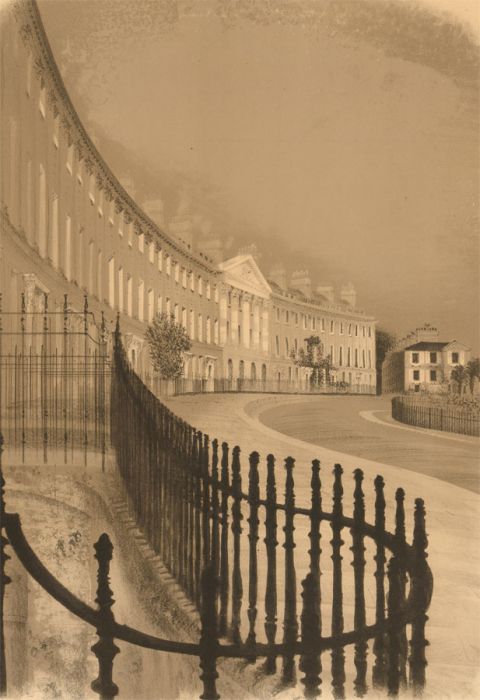 Sir David Gentleman (b.1930) - 20th Century Lithograph, Camden Crescent, Bath