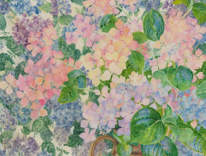 John Ivor Stewart PPPS (1936-2018) - Watercolour, Delicate Floral Composition