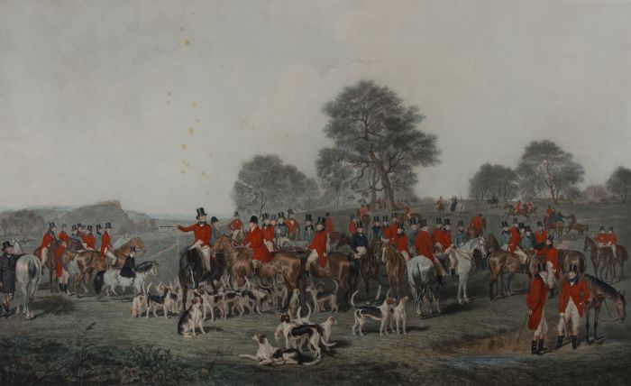 G Lewis after Henry Calver - Mid 19th Century Engraving, The Cheshire Hunt