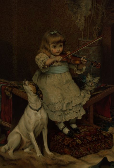 Charles Burton Barber (1845-1894) - Late 19th Century Lithograph, Symphony 