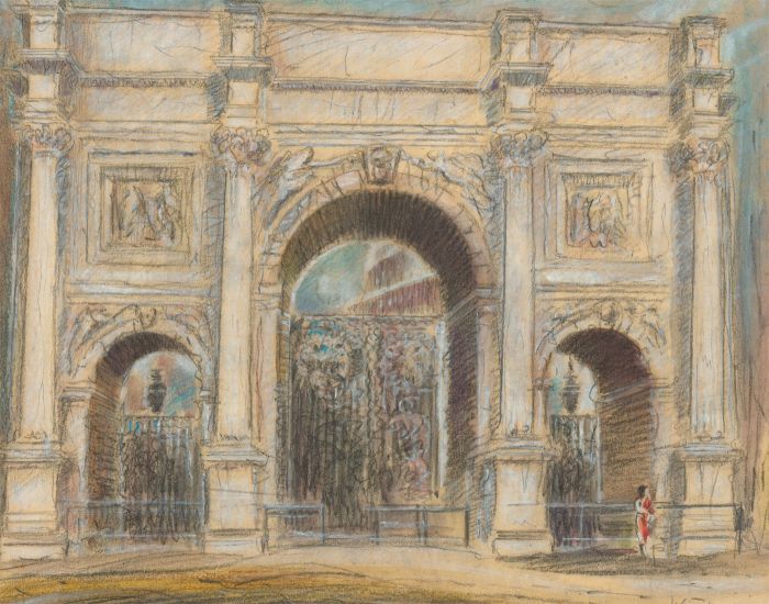 Henry E. Foster (1921-2010) - 1954 Watercolour, The Marble Arch, London