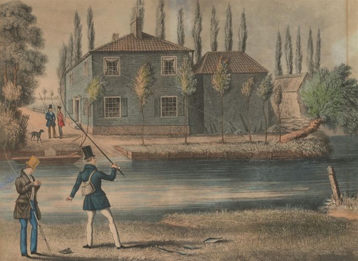 R G Reeves after James Pollard - Early 19th Century Aquatint, Fly Fishing