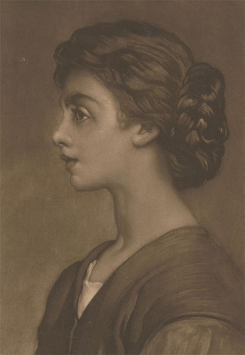R.S. Clouston after Lord Leighton - 1898 Mezzotint, Jessica