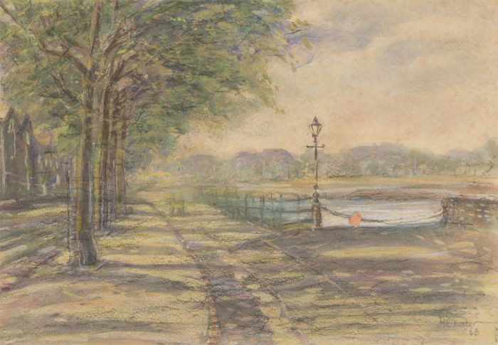 Henry E. Foster (1921-2010) - 1968 Watercolour, St. George's Quay, Lancaster