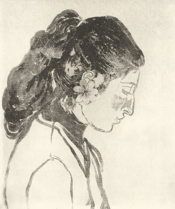 Gillian Whaite (1934-2012) - 20th Century Aquatint, Girl with a Flower Earring