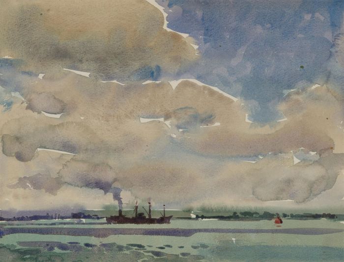 Malcolm Rogers - Set of Four 20th Century Watercolours, Light River