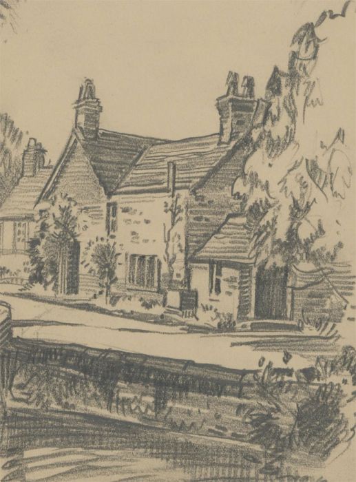 Malcolm Rogers - Set of Four 20th Century Graphite Drawings, Shoreham, Sussex