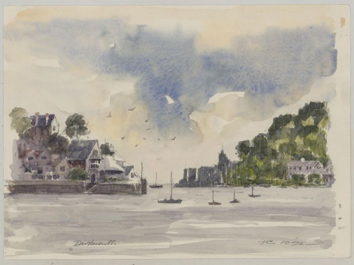 John A. Case - 20th Century Watercolour, Three Coastal Studies