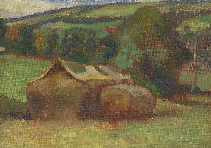 Alfred Henry Robinson Thornton NEAC (1863-1939) - Oil, Hayrick