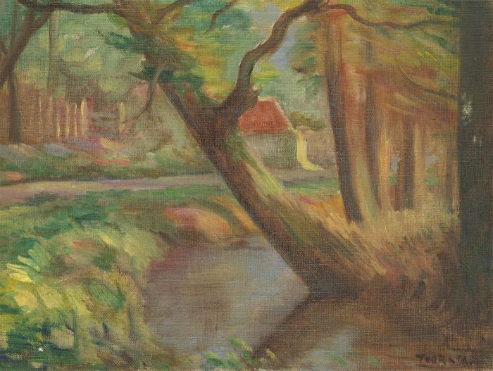 Alfred Henry Robinson Thornton NEAC (1863-1939) - Oil, West Dean, Sussex