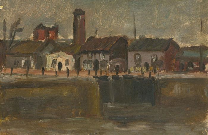 Alfred Henry Robinson Thornton NEAC (1863-1939) - 1929 Oil, At Sharpness
