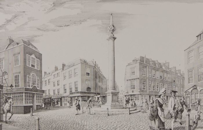 Paul Draper - Signed 20th Century Etching, Seven Dials, London