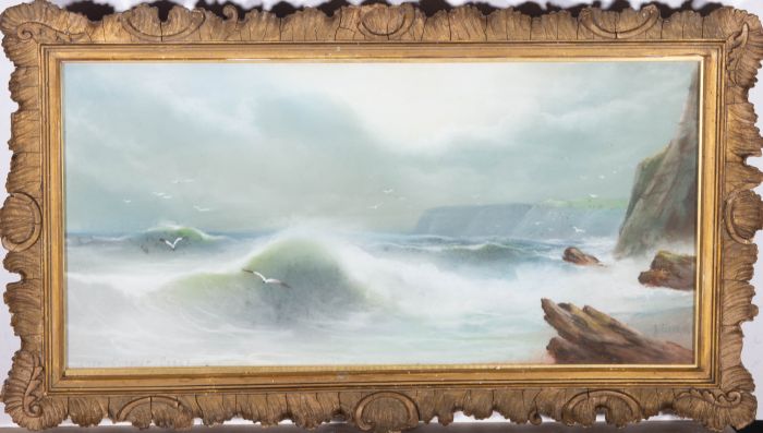 A. Groking - Early 20th Century Pastel, On the Cornish Coast