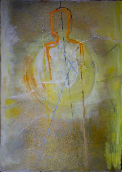 Mircea Marosin (1921-2007) - 20th Century Oil, Figure Of Light