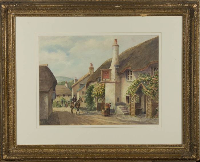 Ship Inn Parr Frederick Parr (1887-1970) - Watercolour, Ship Inn Porlock, Somerset
