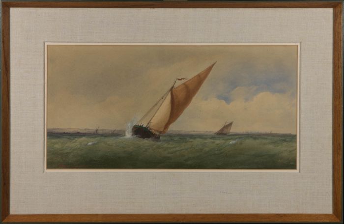 Charles Taylor Jnr (fl.1841-1883) - Mid 19th Century Watercolour, Choppy Waters