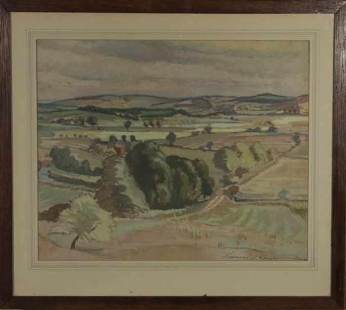 Lawrence Knight - Signed Early 20th Century Watercolour, Country Hills