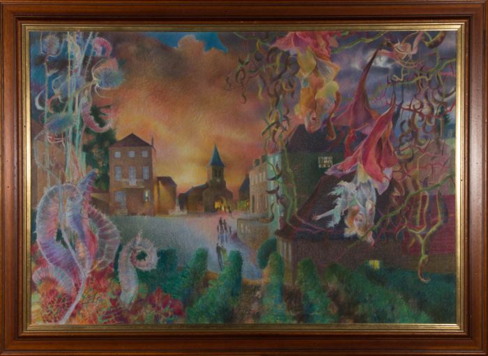 John Ivor Stewart PPPS (1936-2018) - Contemporary Pastel, Forfeit to the Dragon