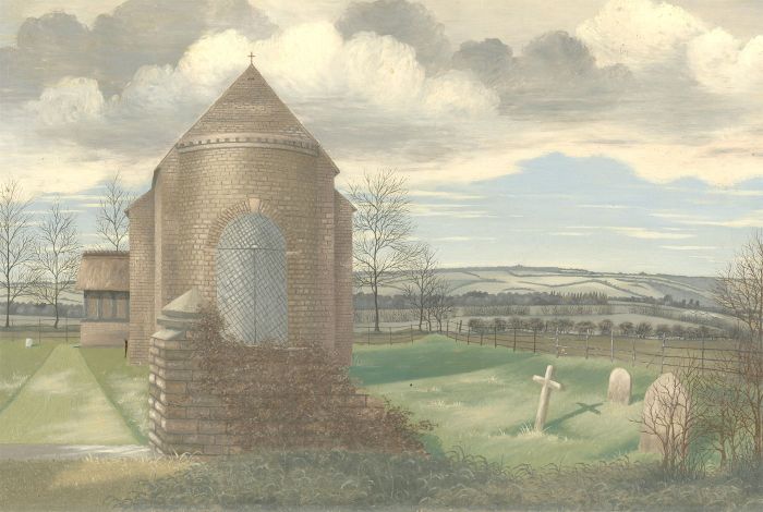 Ronald A. Broad - 1962 Oil, Crux Easton Church