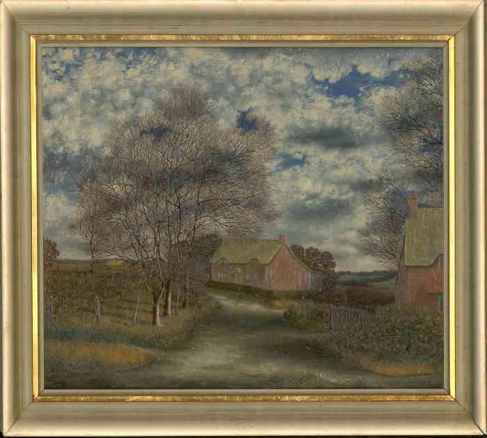 Ronald A. Broad - 1965 Oil, Sparsholt Landscape, Hampshire