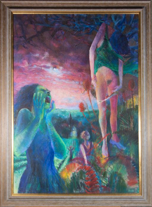 John Ivor Stewart PPPS (1936-2018) - Contemporary Pastel, La Lune Dragon