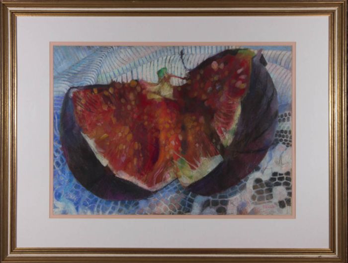 John Ivor Stewart PPPS (1936-2018) - Large Contemporary Pastel, Ripe Fig