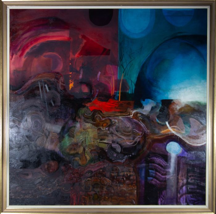 John Ivor Stewart PPPS (1936-2018) - Contemporary Oil, A Deep Space Filled